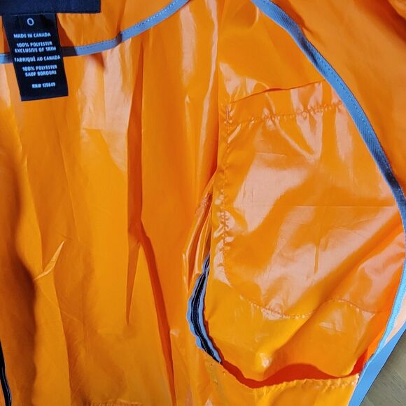 AETHER ORANGE LIGHTWEIGHT CYCLING RIDING FULL ZIP WINDBREAKER JACKET SIZE 0 / XS - Picture 5 of 8